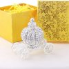 dropship from factory yu feng hand painted trinket box jewelry holder with elegant crystals collectible figurine & decorative living room jewelry holder (crown carriage mass production supply