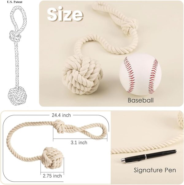 bulk purchase melaluxe 4 pack curtain tiebacks - heavy duty curtain rope tieback, handmade rural decorative curtain holdbacks (beige) factory discount