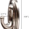 competitive pricing command 5 lb large brushed nickel color hooks, 1 hook and 2 command strips, damage free coat hooks with adhesive strips, traditional hooks for hanging christmas decorations one-stop wholesale