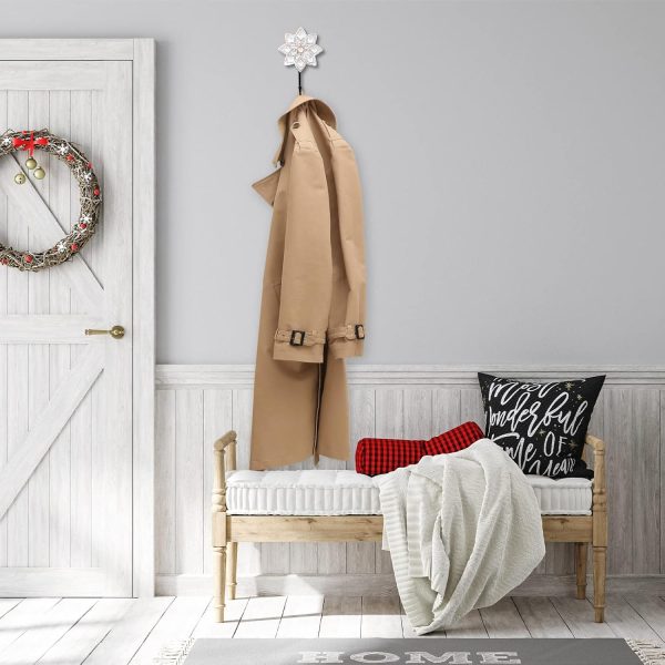 competitive pricing weysat wood farmhouse coat hooks, 3 pcs distressed vintage wall hooks with screws, white decorative hooks for key towel (chi-weysat-408) one-stop wholesale