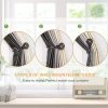 bulk purchase szximu curtain holdbacks set of 2, window treatment holdbacks wall mounted drapery hooks with netted texture finials, bronze factory discount