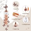 producer to buyer wind chimes outdoor clearance, butterflies aluminum tube windchime with s hook,patio garden decor, housewarming gift. discounted pricing