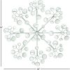 factory direct deco 79 metal starburst home wall decor wall sculpture with crystal embellishment, wall art 16" x 2" x 16", silver volume discount
