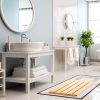 manufacturer direct 4 pcs summer bamboo bath mat sturdy waterproof bamboo shower mat natural wood bath mat wooden bathroom carpet for doorway bathroom kitchen indoor or outdoor spaces use, 21.26 x 14.17 inches trade price