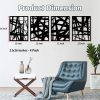 factory direct rufhvty 4 pcs metal abstract wall art, black single line home decor, minimalist 3d textured sculptures artwork for living room bedroom bathroom office study(black 11"x16") volume discount