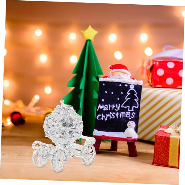 dropship from factory kisangel silver rhinestone princess crystal pumpkin carriage trinket jewelry box collectible figurine decorative jewelry ring display holder table sculpture mass production supply