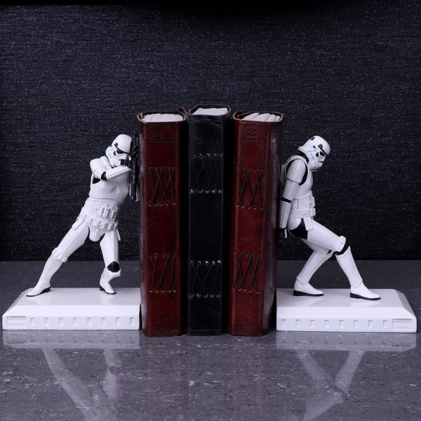 supplier direct nemesis now original stormtrooper bookend figurines 18.5cm, resin, white, officially licensed original stormtrooper merchandise, two stormtrooper figures to keep your books upright - pack of 2 wholesale prices