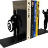 supplier direct superhero bookends | decorative bookends for shelves | non-skid book holders for shelves, table | unique home/office decor | heavy bookends| metal book ends| 7x5.5x4 inches each wholesale prices