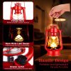custom wholesale 4 pcs led vintage lanterns battery operated lantern warm white old hurricane lantern antique metal hanging led lantern lamp with dimmer switch for indoor table outdoor camping lighting (red) oem/odm services
