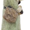 dropship from factory raz imports glittered resin santa figure (green) mass production supply