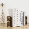 supplier direct mygift rustic burnt wood decorative bookends with read and pray carved block words, home office children's library book stand, 1 pair wholesale prices