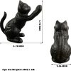 supplier direct book ends for shelves decorative, cast iron heavy duty bookends for heavy book, unique cute cat bookend for home/office decor, antique classic black 2pcs wholesale prices
