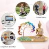 dropship from factory innolites 7 chakra crystal tree and buddha statue set, yoga meditation decor, money tree and buda statues for home living room office shelf decoration wealth and luck mass production supply