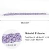 bulk purchase uxcell 4pcs curtain tiebacks, 58cm/23 braided drapery holdback holder decorative rope tie back, purple/silver factory discount