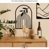 factory direct sokurdeg boho black metal wall decor black minimalist wall art large bohemian line metal wall art black boho wall art for bedroom bathroom living room (3 pack, 12 x 17 in) volume discount