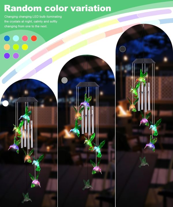 producer to buyer nacome solar wind chimes for outside: memorial wind bell tubes birthday gifts for mom mother grandma women christmas,yard garden decor indoor/outdoor(bird) discounted pricing