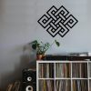 factory direct resaco celtic knot metal wall art black metal wall decor celtic symbol wall plaque knot decorations for bathroom kitchen office indoor outdoor volume discount