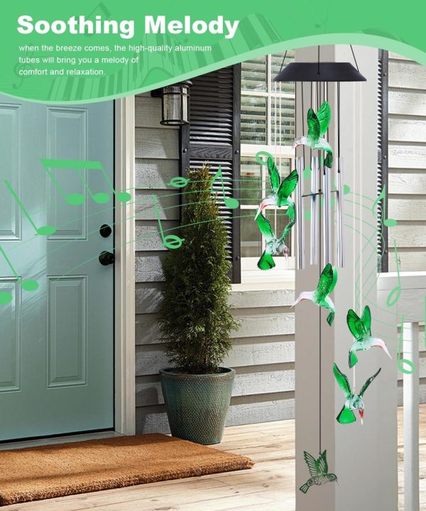 producer to buyer nacome solar wind chimes for outside: memorial wind bell tubes birthday gifts for mom mother grandma women christmas,yard garden decor indoor/outdoor(bird) discounted pricing