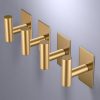 competitive pricing vaehold wall towel hooks, heavy duty sticky holder waterproof towel hooks for hanging coat, clothes, closet hook wall mount for kitchen (gold, adhesive 2 pack) one-stop wholesale