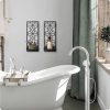 factory direct black metal wall decor, minimalist retro line wall art, metal wall candle holdert, farmhouse rustic bathroom wall art, aesthetics wall hanging for living room bedroom bathroom (2 pack, 11.8 x 13 in) volume discount