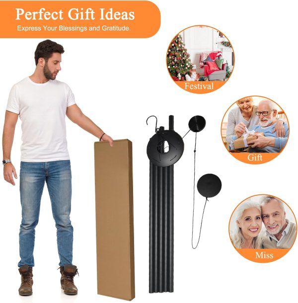 producer to buyer large wind chimes for outside deep tone, 65" deep tone wind chimes for outside porch garden patio balcony memorial room decor, memorial wind chimes sympathy gift for loss of loved one discounted pricing