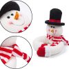 bulk purchase ogrmar 2 pack christmas curtain buckle doll santa & snowman creative curtain tieback hold back fastener,christmas wine bottle topper for xmas holiday home window decoration (red and white) factory discount
