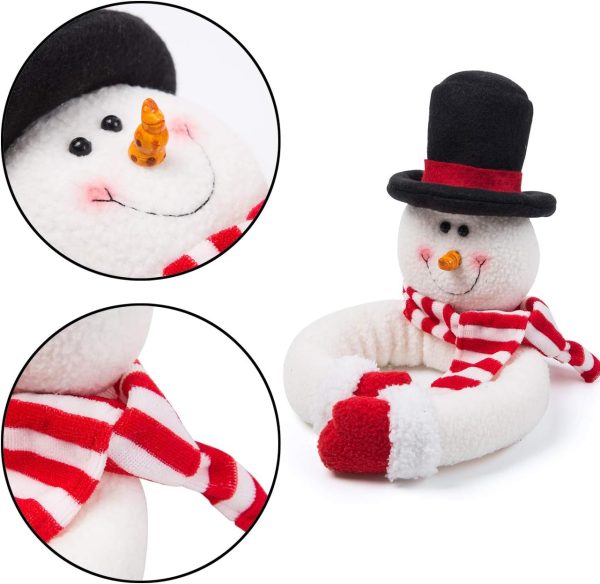 bulk purchase ogrmar 2 pack christmas curtain buckle doll santa & snowman creative curtain tieback hold back fastener,christmas wine bottle topper for xmas holiday home window decoration (red and white) factory discount