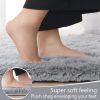 global sourcing lochas fluffy bedroom rug 2.6' x 5.3', shaggy area rug for bedroom bedside, soft oval throw rugs carpet for living room kids girls home decor oem/odm services