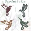 factory direct teling 4 pcs metal hummingbird wall art metal dragonfly wall decor for modern farmhouse rustic home living room bedroom kitchen patio indoor outdoor decor(hummingbird) volume discount