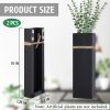 bulk purchase wall planters for indoor plants - 2 pack wood wall vases for dried flowers & artificial plants modern farmhouse wooden vase for living room bedroom kitchen wall decorations - black trade price