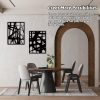 factory direct rufhvty 4 pcs metal abstract wall art, black single line home decor, minimalist 3d textured sculptures artwork for living room bedroom bathroom office study(black 11"x16") volume discount