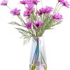 oem/odm services fantesticryan modern glass vase irised crystal clear glass vase for home office decor (neon clear) affordable bulk deals