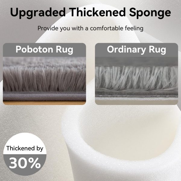 global sourcing poboton small throw rugs for bedroom, 3x5 non slip mini area rug, fluffy washable rug, affordable fluffy grey carpet, door entryway indoor inside front entrance dog mat, home decor aesthetic, nursery oem/odm services