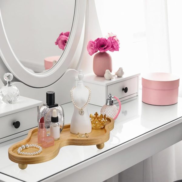 wholesale direct uiifan cloud tray wood tray perfume tray irregular jewelry tray decorative tray wood trays home decor cloud display tray christmas birthday gift(wood color) bulk purchase at factory prices