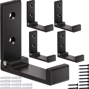 competitive pricing zeyu folding coat hooks, 5pcs wall hooks for hanging coat towel hooks hardware heavy duty aluminum alloy headphone holder no rust wall mounted with screws for bags fitness equipment one-stop wholesale