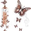 producer to buyer wind chimes outdoor clearance, butterflies aluminum tube windchime with s hook,patio garden decor, housewarming gift. discounted pricing