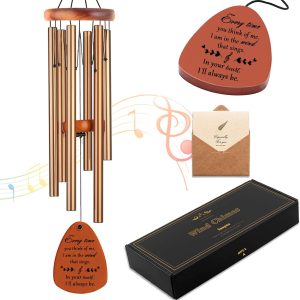 producer to buyer memorial gifts, sympathy wind chimes memorial wind chimes for loss of loved one prime, sympathy gift, bereavement/remembrance gifts in memory of loved one mother father, 30" wooden discounted pricing