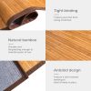 manufacturer direct happygrill bamboo area rug, 5' x 8' floor carpet, floor mat with anti-slip backing, easy care,indoor roll-up runner rug for bedroom, living room, entryway trade price