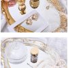 wholesale direct sooyee decorative tray,bathroom tray vanity tray decor, gold tray mirror tray for dessert table,coffee table,vanity,home decor,serving tray with handle bulk purchase at factory prices