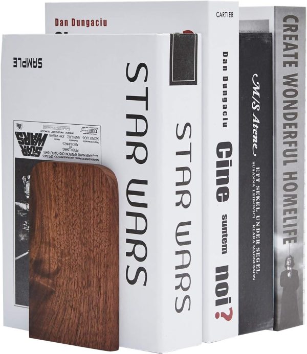 supplier direct pandapark wood,non-skid bookend for shelves,heavy duty,book stand for cds,1 pair wholesale prices