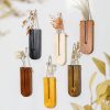 bulk purchase 6 pack wall planters for indoor plants, wooden hanging planter, propagation station, wooden pocket vase, wood wall decor for living room bedroom bathroom trade price