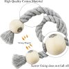 bulk purchase 4 pack grey magnetic curtain tiebacks cotton hand woven tieback holdback decorative tie backs for drapes with wooden buckle no tools required factory discount