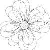 factory direct deco 79 metal floral home wall decor 3d wire wall sculpture with crystal embellishments, wall art 29" x 1" x 29", black volume discount
