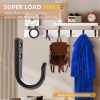 competitive pricing wodegift 5pcs large size wall hooks, heavy duty wall hooks for hanging, coat hooks for hanging, large size wall hooks, for hanging heavy duty pans, backpacks, coats and garage items (black hooks) one-stop wholesale