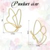 factory direct hotop 6 pieces metal butterfly wall decor metal wall art heart hanging decorations wire flowers decor wall decals for kitchen bathroom indoor outdoor wedding birthday party (gold,butterfly) volume discount