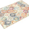 global sourcing lahome moroccan trellis area rug, 2x3 entry rug non-slip washable indoor door mat, small oriental accent throw rug for bedroom kitchen entryway bathroom (cream, 2x3ft) oem/odm services