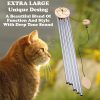producer to buyer 5' big extra large 57" wind chime deep tone tuned resonant bass sound church windchime outdoor unique memorial sympathy-garden hanging decorations yard bells, silver discounted pricing
