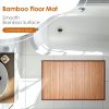 manufacturer direct nisorpa natural bamboo mat rug,20x31 inches small bath shower mat non-slip floor runner rug for bathroom bamboo matting carpet for entryway bedroom kitchen trade price