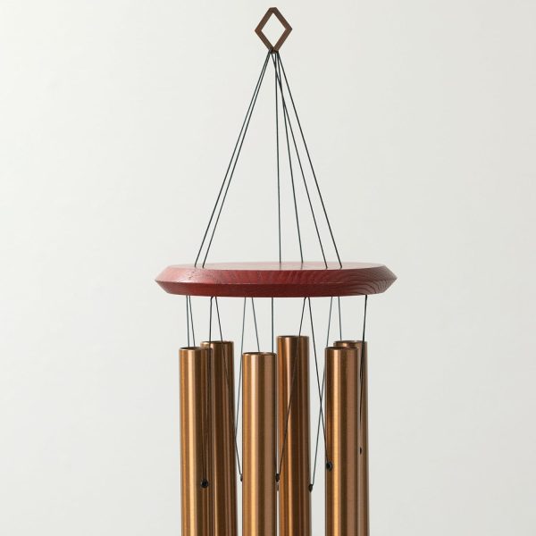 producer to buyer woodstock wind chimes of pluto wind chimes for outside, 37" bronze medium tone wind chime décor for outdoor garden, patio, porch, encore collection discounted pricing