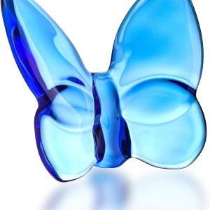 dropship from factory kanpura blue crystal butterfly figurine,flying butterfly figurine, glass butterfly ornament,crystal animal collectible for home decor mass production supply